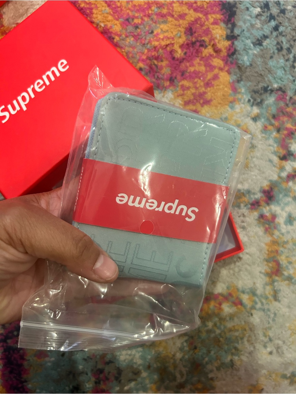 Supreme Light Blue Wallet